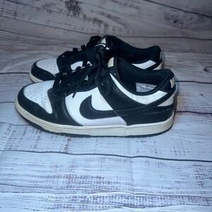 Nike Dunk Low Panda Sneakers Youth Size 6Y Shoes Sneakers Black White